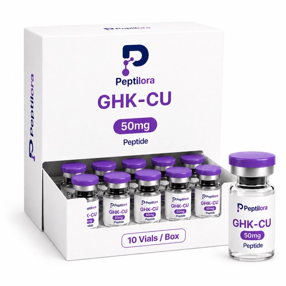 GHK-CU peptide box and vials